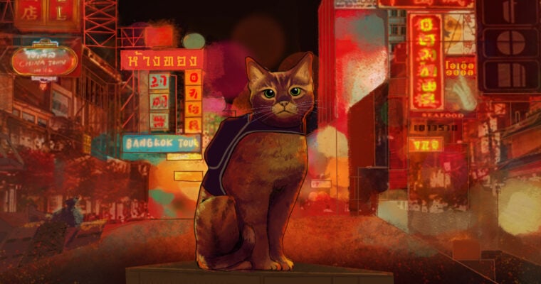 Stray Cat in the Sick City รับบทเป็นแมวส้มในเกม Stray ผจญภัยและเอาตัวรอดในกรุงเทพฯ ที่ใกล้ล่มสลาย