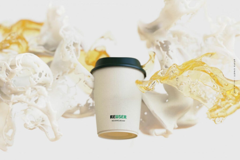 Reuser แก้วกาแฟพลาสติกจากน้ำมันพืช