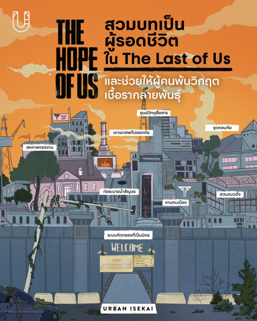 
The Hope of Us
สวมบทเป็นผู้รอดชีวิตใน The Last of Us 
และช่วยให้ผู้คนพ้นวิกฤตเชื้อรากลายพันธุ์
