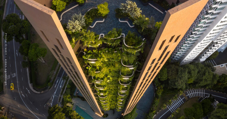 EDEN Singapore Apartments อะพาร์ตเมนต์ในสวนแนวตั้ง เพิ่มพื้นที่สีเขียวให้คนเมืองได้ใกล้ชิดธรรมชาติ