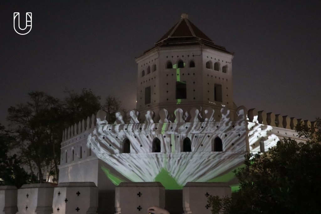 Bangkok Design Week 2025 บางโพ พระนคร บางลำพู-ข้าวสาร งานออกแบบ ศิลปะ ป้อมพระสุเมรุ Projection Mapping สวนสันติชัยปราการ 