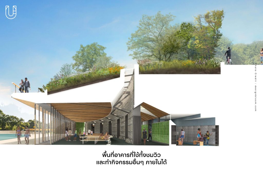 Davis Center ศูนย์กิจกรรม Central Park New York นิวยอร์ก สระว่ายน้ำ ธรรมชาติ