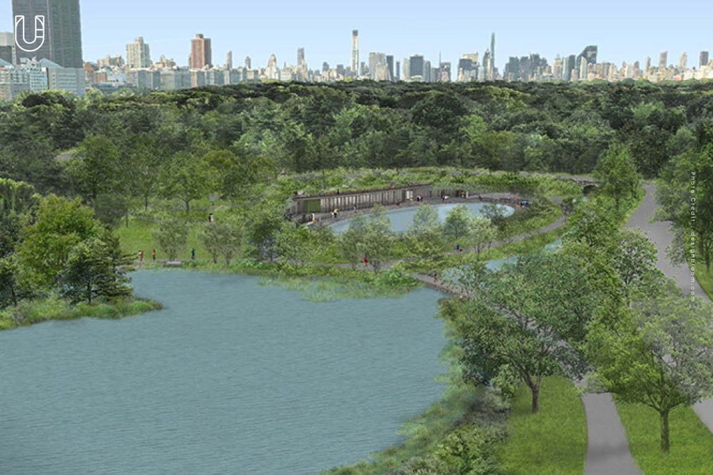 Davis Center ศูนย์กิจกรรม Central Park New York นิวยอร์ก สระว่ายน้ำ ธรรมชาติ