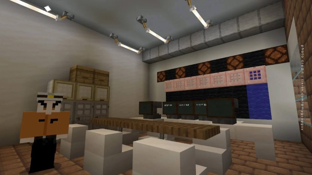 Minecraft เกม ญี่ปุ่น แบบจำลองป้องกันน้ำท่วม