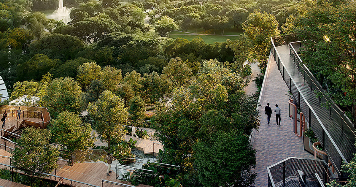 dusit central park ดุสิต ดุสิตธานี สวนลอยฟ้า roof park สีลม ศาลาแดง สุนทรภู่ นิราศ