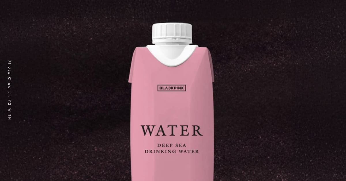BLACKPINK WATER ครั้งแรกในคอนเสิร์ต K-pop น้ำดื่มบรรจุกล่องรักษ์โลก