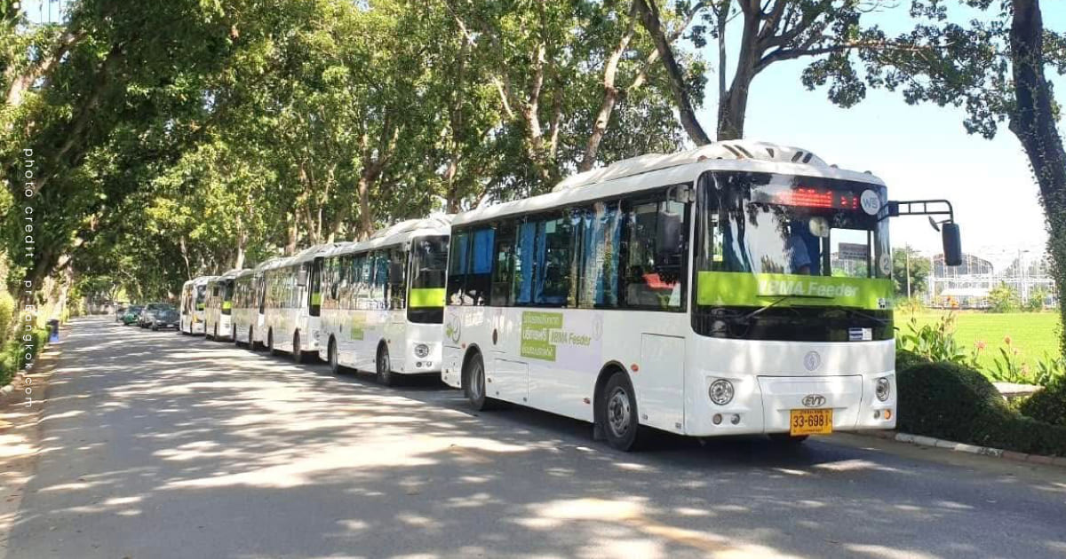 BMA Feeder กรุงเทพมหานคร ขนส่งสาธารณะ รถพลังงานไฟฟ้า เดินทาง เมือง ฟรี