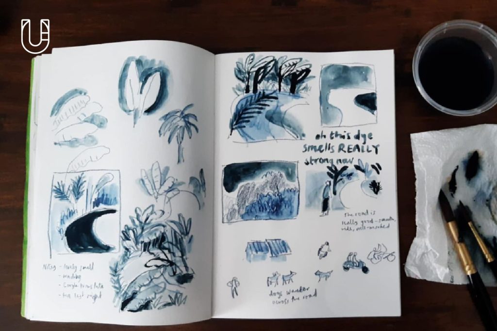 Pulu’s Indigo Dream Connections Through Culture British Council กราฟิกโนเวล แพร่ หมู่บ้านนาตอง เต่าปูลู หม้อห้อม