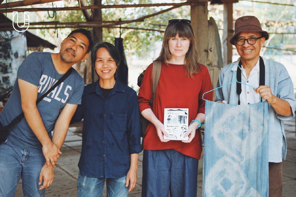 Laura Darling โอ๊ค-จักรพันธ์ สุวรรณพาณิชย์ Pulu’s Indigo Dream Connections Through Culture British Council กราฟิกโนเวล แพร่ หมู่บ้านนาตอง เต่าปูลู หม้อห้อม