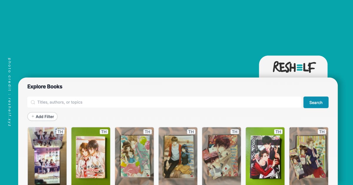 Reshelf แพลตฟอร์มตัวกลางซื้อขายหนังสือมือสอง
